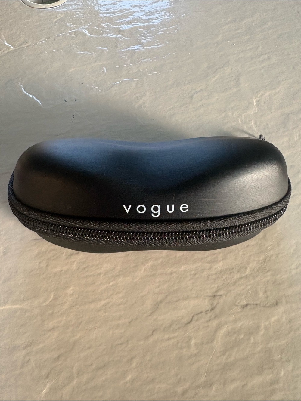 Vogue Black Zippered Eyeglass Case